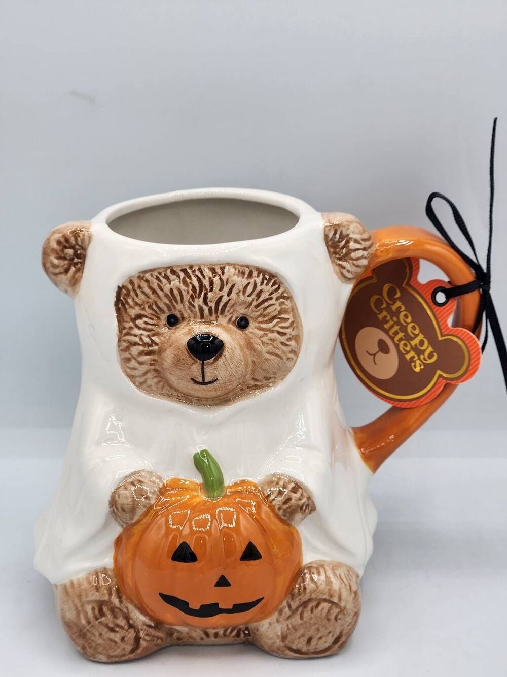 Creepy Critters Halloween teddy bear ghost mug
